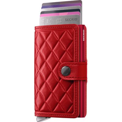 Secrid Premium Miniwallet Emboss Diamond Red Secrid Premium Miniwallet Emboss Diamond Red