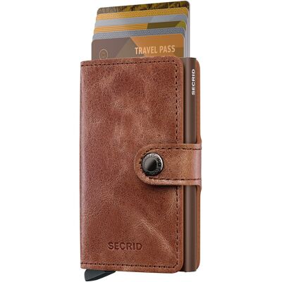 Secrid Miniwallet Vintage Cognac-Brown Secrid Miniwallet Vintage Cognac-Brown