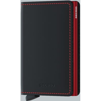 Secrid Slimwallet Matte Black & Red Secrid Slimwallet Matte Black & Red