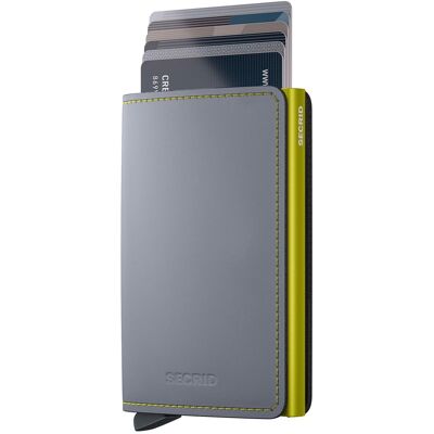 Secrid Slimwallet Matte Grey & Lime Secrid Slimwallet Matte Grey & Lime