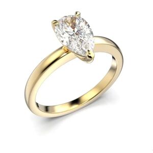 Festive Venus diamantring päronslipad gult guld  2,00 ct 685-200-KK