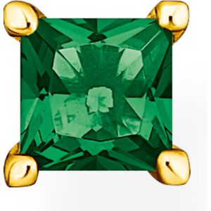 Thomas Sabo green stone gold örhänge H2233-472-6