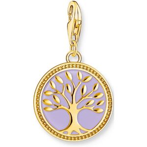 Thomas Sabo Charm Club Charmista Tree of Love with violet enamel yellow-gold plated berlock 2035-427-13 Thomas Sabo Charm Club Charmista Tree of Love with violet enamel yellow-gold plated berlock 2035-427-13