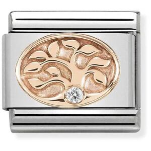 Nomination Rose Gold Tree of Life with White CZ 430305-12