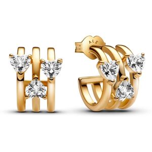 Pandora Classic Stone hjärthoops 263656C01 Pandora Classic Stone hjärthoops 263656C01