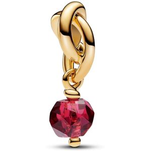Pandora Moments 14k Gold-plated berlock with true red crystal 763462C07 Pandora Moments 14k Gold-plated berlock with true red crystal 763462C07