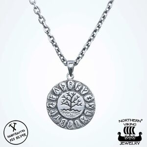 Northern Viking Jewelry Rune Tree Of Life hänge NVJ-H-RS027