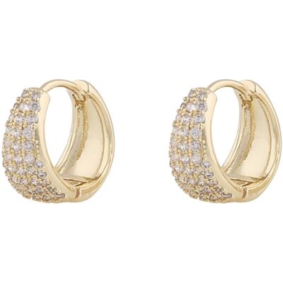 SNÖ Of Sweden Brooklyn guldfärgade hoops 1295-6600 251-ONE SNÖ Of Sweden Brooklyn guldfärgade hoops 1295-6600 251-ONE