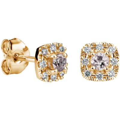 Kohinoor Valerie 143-263-16MO morganit diamant örhängen i 14k guld Kohinoor Valerie 143-263-16MO morganit diamant örhängen i 14k guld
