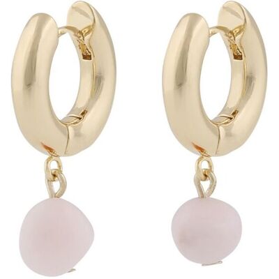 SNÖ of Sweden Sanna guld light pink hoops med hängen 1318-6700379 SNÖ of Sweden Sanna guld light pink hoops med hängen 1318-6700379