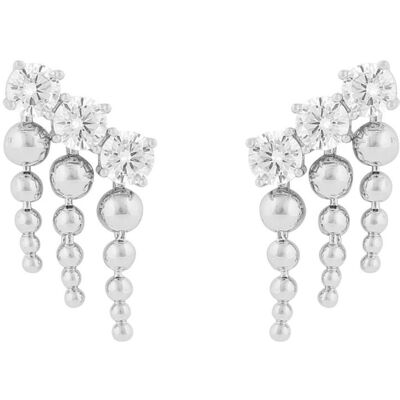 SNÖ of Sweden Billie small tassel silverfärgade örhängen vit 1331-7100012 SNÖ of Sweden Billie small tassel silverfärgade örhängen vit 1331-7100012