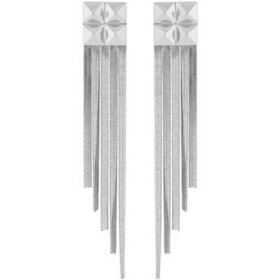 SNÖ of Sweden Tina square tassel silverfärgade örhängen 1337-6500256 SNÖ of Sweden Tina square tassel silverfärgade örhängen 1337-6500256