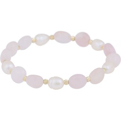 SNÖ of Sweden Hilma elastiskt armband g/pink 1342-3200375 SNÖ of Sweden Hilma elastiskt armband g/pink 1342-3200375