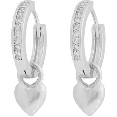 Snö of Sweden Cute silver hjärtörhängen 1394-6900012 Snö of Sweden Cute silver hjärtörhängen 1394-6900012