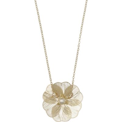 Snö of Sweden Flora guldpläterat halsband 50 cm 1400-0150257 Snö of Sweden Flora guldpläterat halsband 50 cm 1400-0150257
