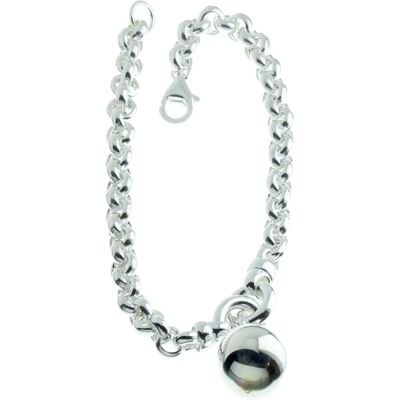 Övrigt armband med ärtkedja + kula hänge R31/19 Övrigt armband med ärtkedja + kula hänge R31/19