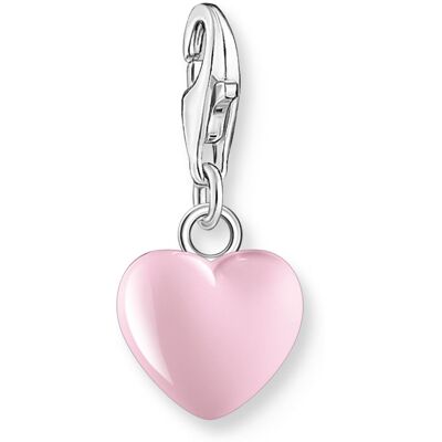 Thomas Sabo Charm Club Charmista pink heart silver berlock 1993-007-9 Thomas Sabo Charm Club Charmista pink heart silver berlock 1993-007-9