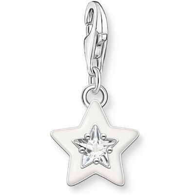 Thomas Sabo Charm Club Charmista star white stones white enamel silver 2044-041-14 Thomas Sabo Charm Club Charmista star white stones white enamel silver 2044-041-14