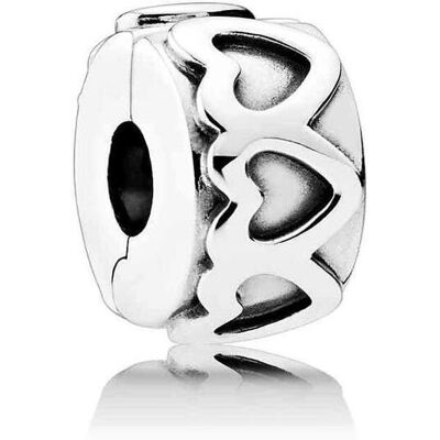 Pandora Row of hearts klämstopp 791978 Pandora Row of hearts klämstopp 791978