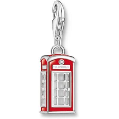 Thomas Sabo Charm Club Charmista London Charm Telephone box berlock 2120-041-10 Thomas Sabo Charm Club Charmista London Charm Telephone box berlock 2120-041-10