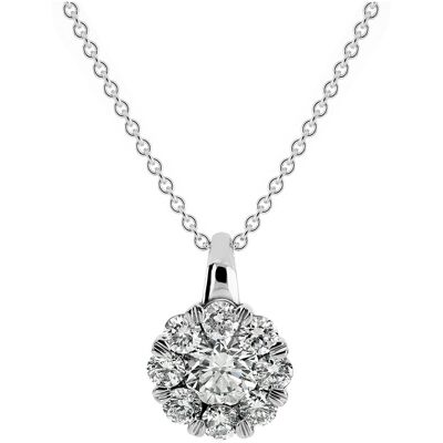 Kohinoor Dahlia vitt guld diamant halsband 213-232V-30 Kohinoor Dahlia vitt guld diamant halsband 213-232V-30