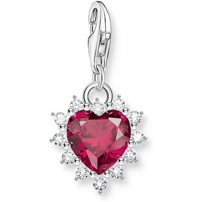 Thomas Sabo silver charm röd hjärta 2204-013-10 Thomas Sabo silver charm röd hjärta 2204-013-10