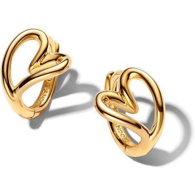PANDORA ESSENCE guld-platerad hjärtörhängen 264359C00 PANDORA ESSENCE guld-platerad hjärtörhängen 264359C00