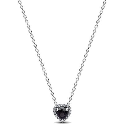 Pandora Timeless svart hjärta halsband 398425C03-45 Pandora Timeless svart hjärta halsband 398425C03-45