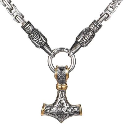 Varia Design Munin halsband silver-guld Varia Design Munin halsband silver-guld