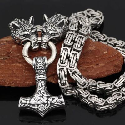 Varia Design Wolves halsband silver Varia Design Wolves halsband silver