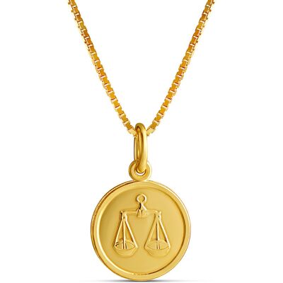 Top Gold förgyllt silver Vågen horoskop hängsmycke med kedja 45cm 52 57010 0000 Top Gold förgyllt silver Vågen horoskop hängsmycke med kedja 45cm 52 57010 0000