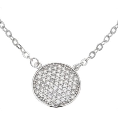 Silver Bar Oblatum micros pave hängsmycke 42+2mm 5357 Silver Bar Oblatum micros pave hängsmycke 42+2mm 5357