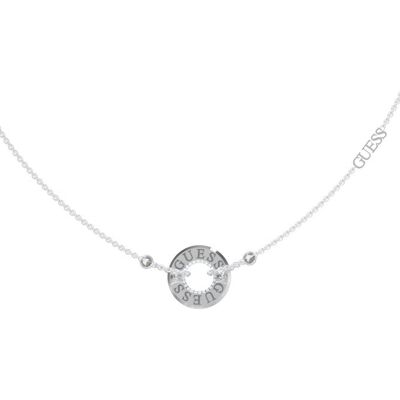 GUESS Just guess silverfärgad halsband JUBN03110JWRHT/U GUESS Just guess silverfärgad halsband JUBN03110JWRHT/U