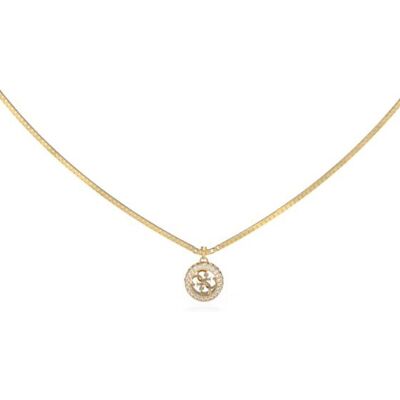 GUESS 4G Crush guldfärgat halsband litet JUBN04162JWYGT/U GUESS 4G Crush guldfärgat halsband litet JUBN04162JWYGT/U