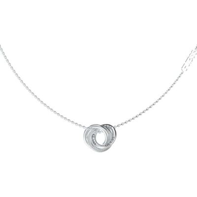 GUESS 4G Crush Perfect Mini Links silverfärgat halsband JUBN04062JWRHT/U GUESS 4G Crush Perfect Mini Links silverfärgat halsband JUBN04062JWRHT/U