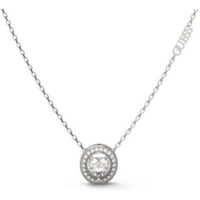 GUESS M'ama non m'ama silverfärgat halsband JUBN04667JWRHT/U GUESS M'ama non m'ama silverfärgat halsband JUBN04667JWRHT/U