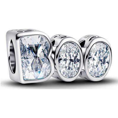 Pandora Moments självlysande berlock med texten BOO silver 794060C01 Pandora Moments självlysande berlock med texten BOO silver 794060C01