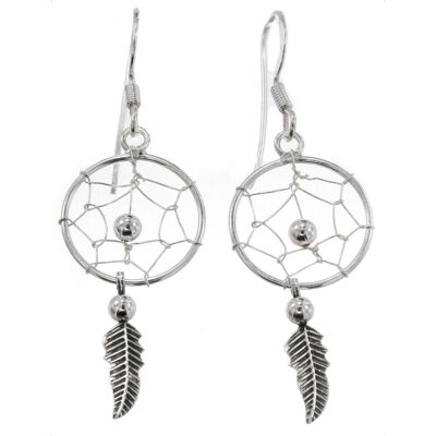 Silver Bar Dream Catcher hängande örhängen 45 mm 7154 Silver Bar Dream Catcher hängande örhängen 45 mm 7154