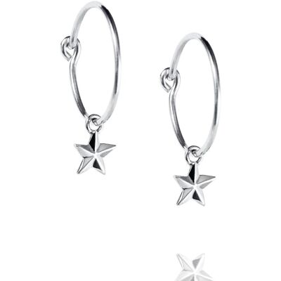Efva Attling Micro Catch A Falling Star Hoops 12-100-02260-0000 Efva Attling Micro Catch A Falling Star Hoops 12-100-02260-0000