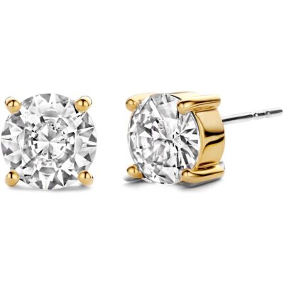 TI SENTO enstens guldpläterade örhängen 6 mm 7319ZY TI SENTO enstens guldpläterade örhängen 6 mm 7319ZY