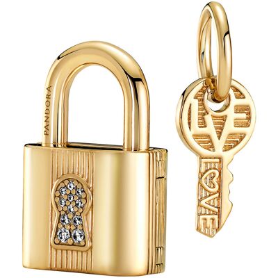 Pandora berlock dangle Padlock & Key 760088C01 Pandora berlock dangle Padlock & Key 760088C01