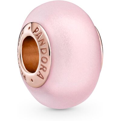 Pandora Matte Pink Murano Glass berlock 789421C00 Pandora Matte Pink Murano Glass berlock 789421C00