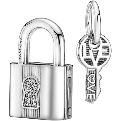 Pandora berlock dangle Padlock & Key 790088C01 Pandora berlock dangle Padlock & Key 790088C01