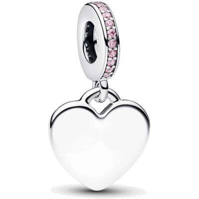 Pandora Moments graverbart hjärthänge rosa 793926C02 Pandora Moments graverbart hjärthänge rosa 793926C02