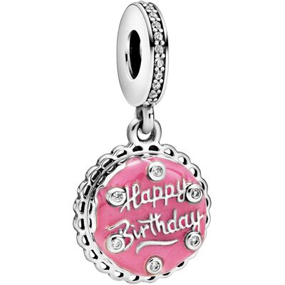 Pandora Pink Birthday Cake charm 798888C01 Pandora Pink Birthday Cake charm 798888C01