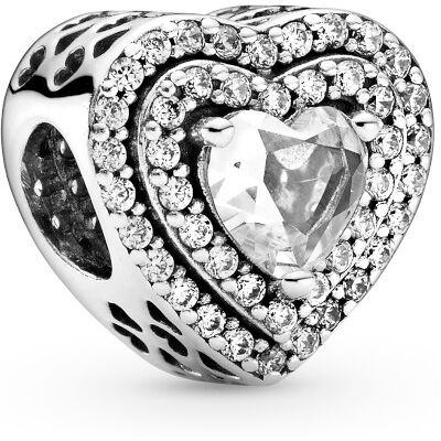 Pandora Sparkling Levelled Hearts berlock 799218C01 Pandora Sparkling Levelled Hearts berlock 799218C01