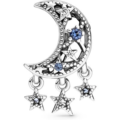 Pandora Star & Crescent Moon berlock 799643C01 Pandora Star & Crescent Moon berlock 799643C01