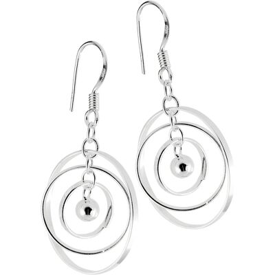 Silver Bar Saturnus hängande örhängen 38 mm 824 Silver Bar Saturnus hängande örhängen 38 mm 824