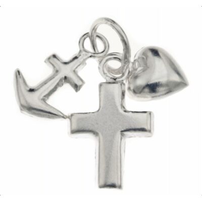 Silver Bar Hopp Tro ock kärlek hängsmycke 12 mm 8366 Silver Bar Hopp Tro ock kärlek hängsmycke 12 mm 8366