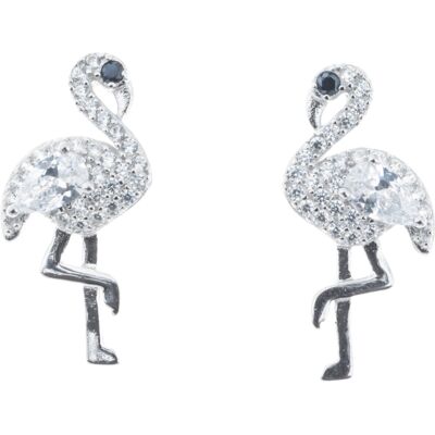 Silver Bar Flamingo pave stiftörhängen 18 mm 8418 Silver Bar Flamingo pave stiftörhängen 18 mm 8418